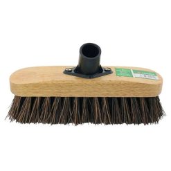 New ???? Marksman Stiff Garden And Deck Scrubbing Broom Head 9 Inch 24015C ❤️