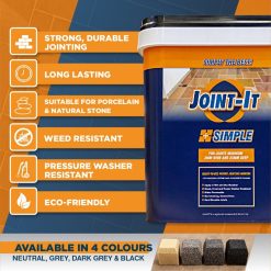 Brand new ???? Joint-It Paving Joint It Simple Paving Jointing Pointing Compound 20kg 4 Colours ???? -Silverline Shop unnamed file 1155