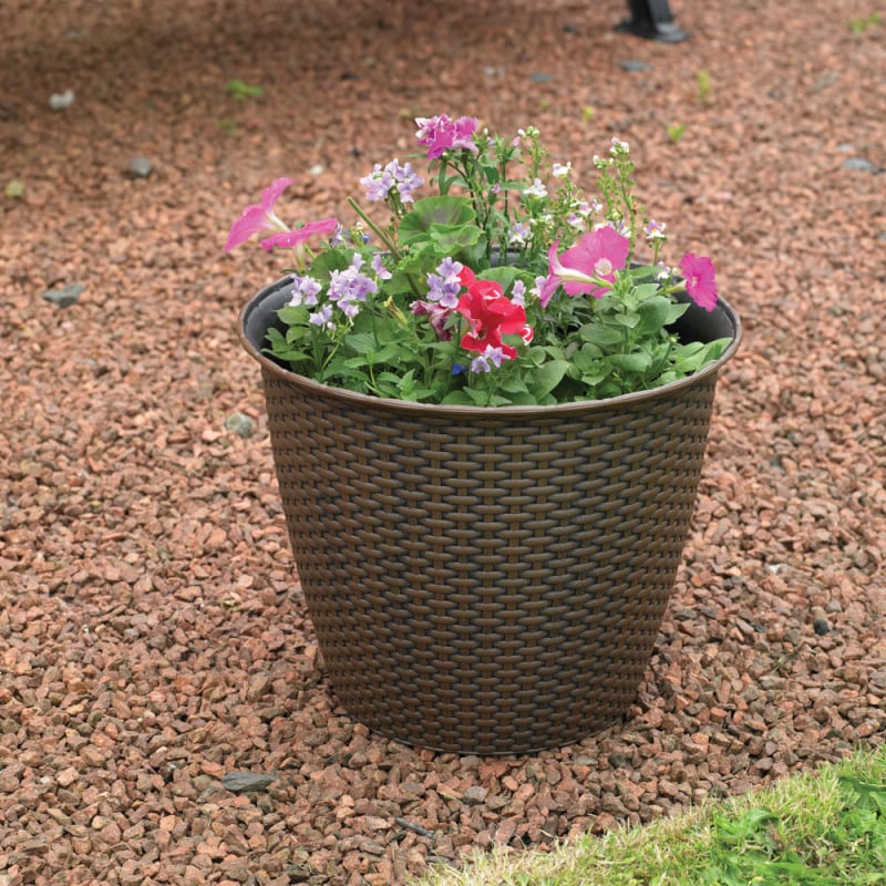Flash Sale ✨ Kingfisher Garden Kingfisher Rattan House Garden Flower Plant Pot Interwoven Design 13.5 Inch PPOT03 ???? 8 Flash Sale ✨ Kingfisher Garden Kingfisher Rattan House Garden Flower Plant Pot Interwoven Design 13.5 Inch PPOT03 ???? - Image 6