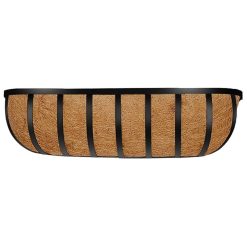 Budget ???? Kingfisher Garden Kingfisher Wall Trough Flower Planter Wrough Iron Coco Liner 24 Inch WG24T ???? -Silverline Shop unnamed file 1193