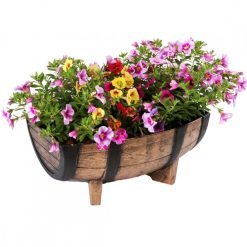 Flash Sale ???? Kingfisher Garden Kingfisher Wood Effect Plant Half Barrel Plastic Planter Trough 22 Inch PPOT01 ✨ 16 Flash Sale ???? Kingfisher Garden Kingfisher Wood Effect Plant Half Barrel Plastic Planter Trough 22 Inch PPOT01 ✨ -Silverline Shop unnamed file 1207