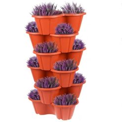 Hot Sale ???? Sealants And Tools Direct Strawberry And Flower Stackable Planter Plant Pots Black THW87-B ???? -Silverline Shop unnamed file 1235