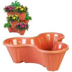 Hot Sale ???? Sealants And Tools Direct Strawberry And Flower Stackable Planter Plant Pots Terracotta THW87-T ????