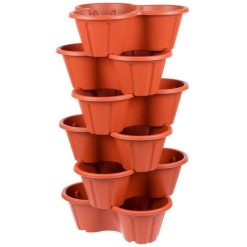 Hot Sale ???? Sealants And Tools Direct Strawberry And Flower Stackable Planter Plant Pots Terracotta THW87-T ???? -Silverline Shop unnamed file 1240
