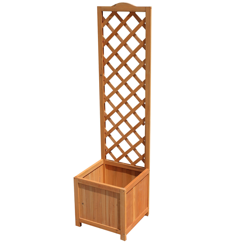 Buy ???? Kingfisher Garden Kingfisher Square Garden Wood Planter Wooden Trellis Backed 1.6m Tall PLANTER1 ???? 5 Buy ???? Kingfisher Garden Kingfisher Square Garden Wood Planter Wooden Trellis Backed 1.6m Tall PLANTER1 ???? - Image 3