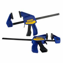 New ???? Irwin Tools Irwin 150mm Quick One Handed Mini 63kg Trigger Clamp 2pk T5462EL7 ????