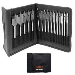 Top 10 ⌛ Bahco Tools Bahco 9629 Series Flat 15pc Wood Drill Bit Set In Tool Pouch XMS22FLATBIT ❤️