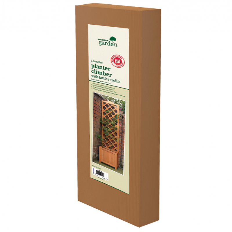 Buy ???? Kingfisher Garden Kingfisher Square Garden Wood Planter Wooden Trellis Backed 1.6m Tall PLANTER1 ???? 12 Buy ???? Kingfisher Garden Kingfisher Square Garden Wood Planter Wooden Trellis Backed 1.6m Tall PLANTER1 ???? - Image 10