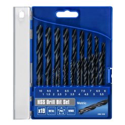 Discount ???? FaithFull Tools Faithfull HSS Jobber Metal Wood Plastic Drill Bit 19pc Set ????