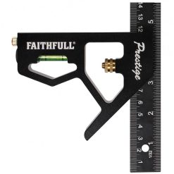 Coupon ✨ FaithFull Tools Faithfull Prestige FAICS300TCNC Combination Square 150mm - 300mm XMS22SQTWIN ???? -Silverline Shop unnamed file 1676