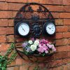 Flash Sale ✔️ Kingfisher Garden Four Seasons Vintage Decorative Wall Planter Garden Clock Thermometer GCTC ???? -Silverline Shop unnamed file 182
