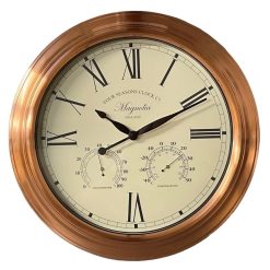 Flash Sale ???? Kingfisher Garden Four Seasons Vintage Magnolia Home Garden Clock Thermometer GCLOCK12 ????