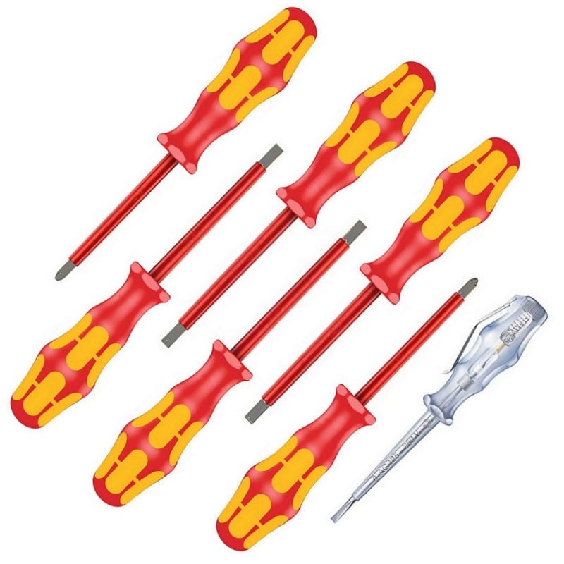 Cheapest ???? Wera Tools Wera VDE Electrical Insulated Screwdriver 7pc Set 05344526001 ???? 4 Cheapest ???? Wera Tools Wera VDE Electrical Insulated Screwdriver 7pc Set 05344526001 ???? - Image 2