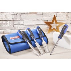 New ???? FaithFull Tools Faithfull Blue Wood Chisel 4pc Set And Storage Roll FAIWCSGS4CR ???? -Silverline Shop unnamed file 1979