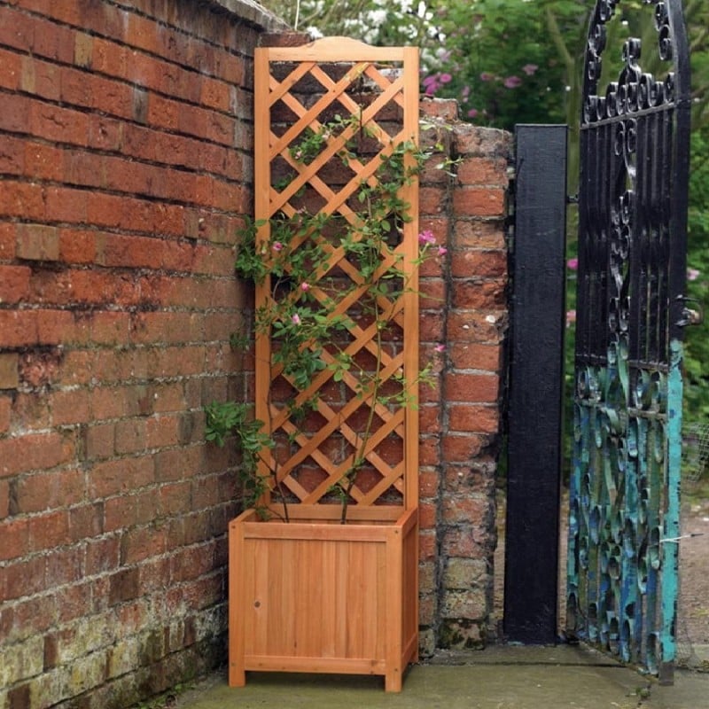 Buy ???? Kingfisher Garden Kingfisher Square Garden Wood Planter Wooden Trellis Backed 1.6m Tall PLANTER1 ???? 4 Buy ???? Kingfisher Garden Kingfisher Square Garden Wood Planter Wooden Trellis Backed 1.6m Tall PLANTER1 ???? - Image 2