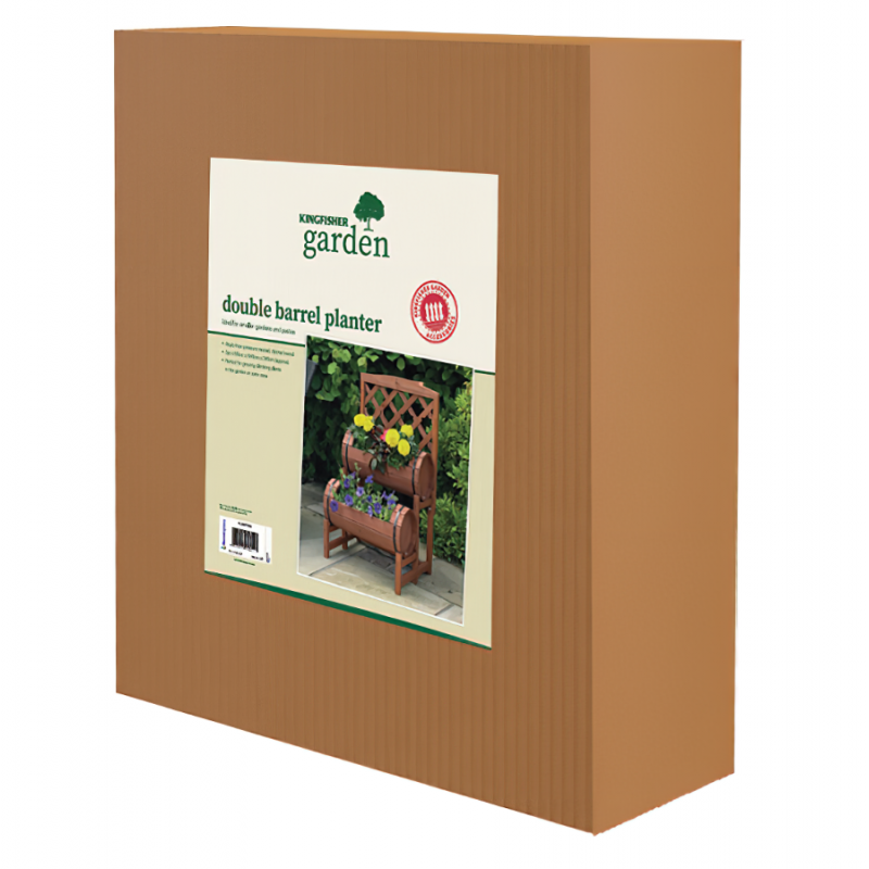 Hot Sale ⭐ Kingfisher Garden Kingfisher Wooden Decorative Twin Barrel Plant Flower Planter Trellis PLANTER6 ???? 8 Hot Sale ⭐ Kingfisher Garden Kingfisher Wooden Decorative Twin Barrel Plant Flower Planter Trellis PLANTER6 ???? - Image 6