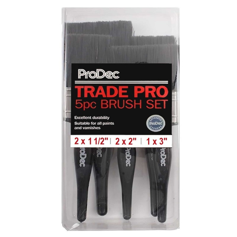 Hot Sale ???? Prodec Trade Pro 5pc Decorators Paint Brush Set PBPT029 ???? 4 Hot Sale ???? Prodec Trade Pro 5pc Decorators Paint Brush Set PBPT029 ???? - Image 2