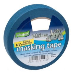 Cheapest ⌛ Rhino Ultratape UV Masking Tape 25mm X 25m Blue ????