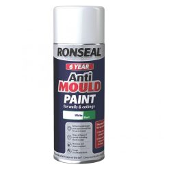 Hot Sale ???? Ronseal Anti Mould 6 Year Paint White Matt 400ml Aerosol Spray ????