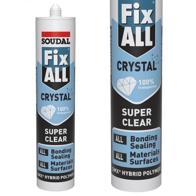 Cheap ???? Soudal Fix ALL CRYSTAL SUPER CLEAR Food Safe Sealant Adhesive ⭐ 3 Cheap ???? Soudal Fix ALL CRYSTAL SUPER CLEAR Food Safe Sealant Adhesive ⭐