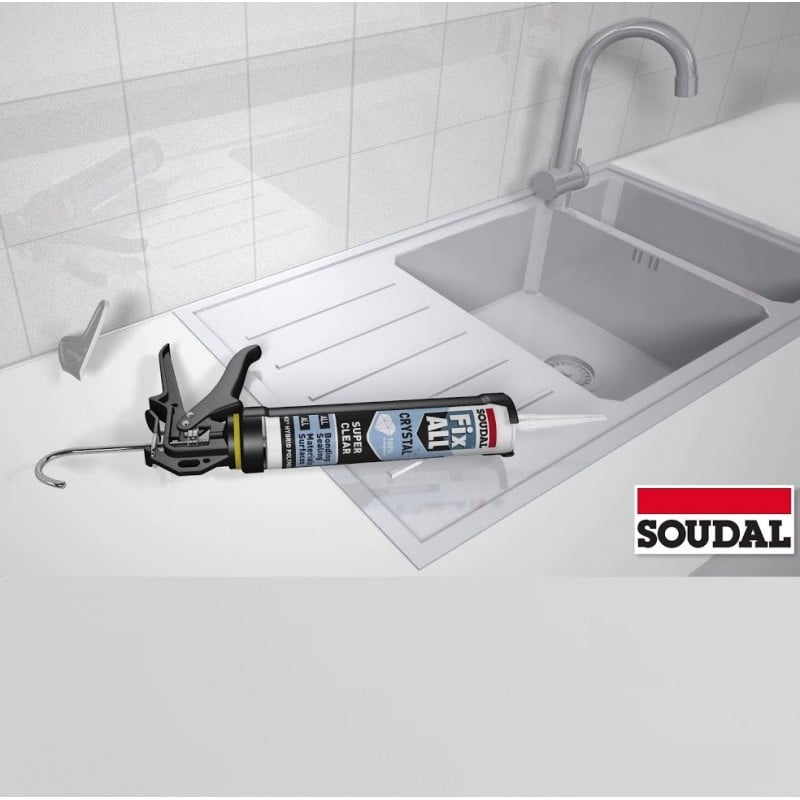 Cheap ???? Soudal Fix ALL CRYSTAL SUPER CLEAR Food Safe Sealant Adhesive ⭐ 5 Cheap ???? Soudal Fix ALL CRYSTAL SUPER CLEAR Food Safe Sealant Adhesive ⭐ - Image 3