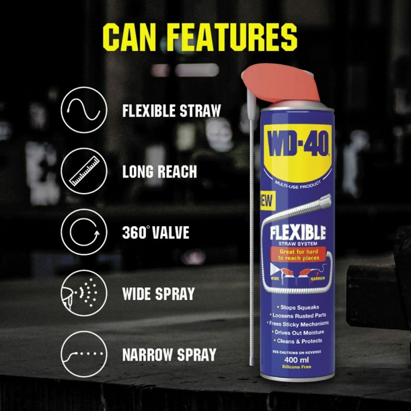 Discount ???? WD40 Multi-Use Smart Flexible Straw Maintenance Aerosol 400ml WD-40 44688 ???? 4 Discount ???? WD40 Multi-Use Smart Flexible Straw Maintenance Aerosol 400ml WD-40 44688 ???? - Image 2