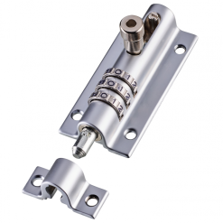 New ???? Squires Locks & Latches Squires Combi 3 Recodeable Combination Locking Door Bolt Chrome ????