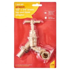 Promo ???? Am-Tech Amtech Outside Garden Brass Tap Inc 15mm Compression Wall Mount U2010 ???? -Silverline Shop unnamed file 297