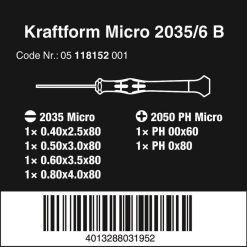New ???? Wera Tools Wera Micro Precision Screwdriver Set 05118152001 WER118152 ???? -Silverline Shop unnamed file 3066