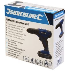 Flash Sale ???? Silverline Tools Silverline Cordless Combi ???? Hammer Drill 18 Volt 1.5Ah 998003 ???? -Silverline Shop unnamed file 3297