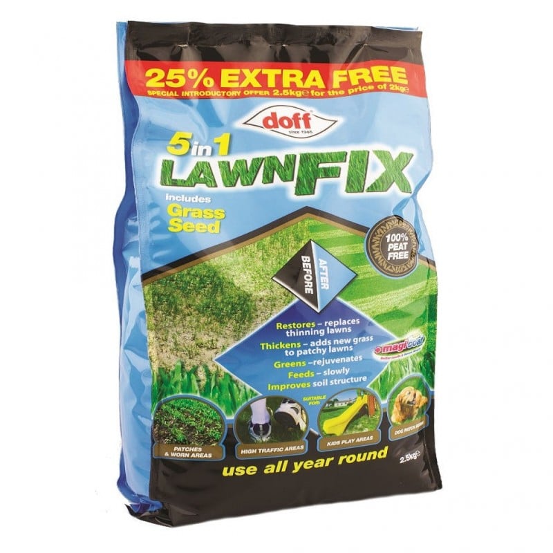 Brand new ???? Doff 5 In 1 Lawn Fix Peat Free + Grass Seed FLHB25DOF 2.25kg ✔️ 4 Brand new ???? Doff 5 In 1 Lawn Fix Peat Free + Grass Seed FLHB25DOF 2.25kg ✔️ - Image 2