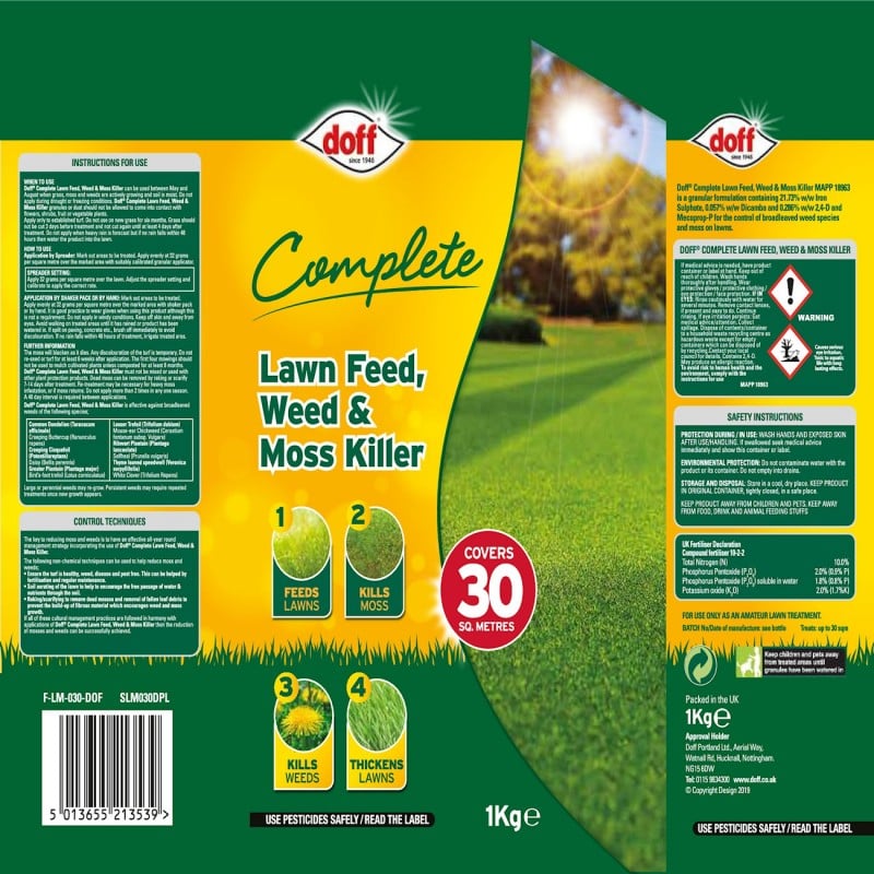 Best reviews of ???? Doff Complete Lawn Grass Feed Weed Moss Killer 1kg F-LM-030-DOF-01 ???? 4 Best reviews of ???? Doff Complete Lawn Grass Feed Weed Moss Killer 1kg F-LM-030-DOF-01 ???? - Image 2