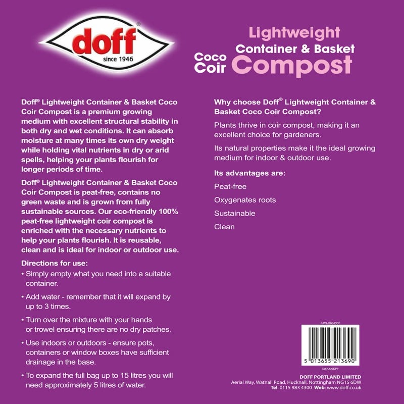 Best Pirce ???? Doff Lightweight Container & Basket Plant Compost 15L FWJO00DOF ???? 9 Best Pirce ???? Doff Lightweight Container & Basket Plant Compost 15L FWJO00DOF ???? - Image 7