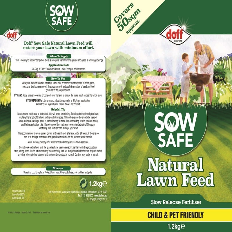 Discount ???? Doff Sow Safe Natural Lawn Grass Feed FMPB40DOF 2.4kg D ???? 4 Discount ???? Doff Sow Safe Natural Lawn Grass Feed FMPB40DOF 2.4kg D ???? - Image 2