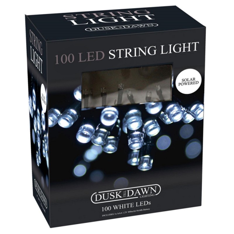 Brand new ???? Kingfisher Garden Dusk Till Dawn Solar Powered String Fairy Outdoor Lights 100 White LED SLSL3 ???? 4 Brand new ???? Kingfisher Garden Dusk Till Dawn Solar Powered String Fairy Outdoor Lights 100 White LED SLSL3 ???? - Image 2