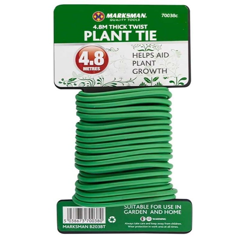 Brand new ???? Marksman Garden Plant Support Green Tie Wire 4mm 4.8m 70038C ???? 3 Brand new ???? Marksman Garden Plant Support Green Tie Wire 4mm 4.8m 70038C ????